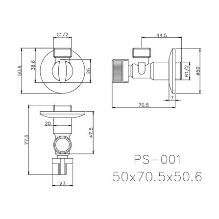 สต็อปวาล์ว 1 ทาง PRIME PS-001_2