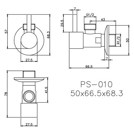 สต็อปวาล์ว 1 ทาง PRIME PS-010_1