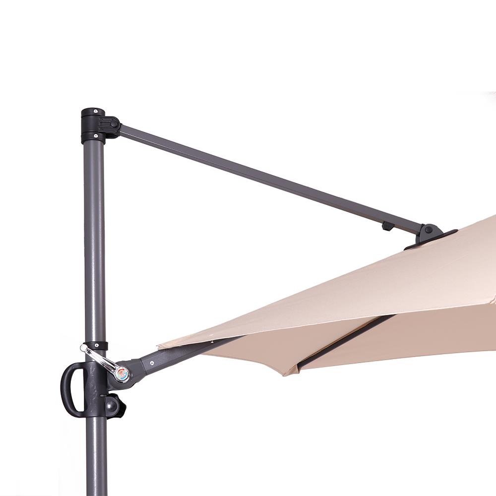 ร่มสนามตัวแอล SPRING สีครีม