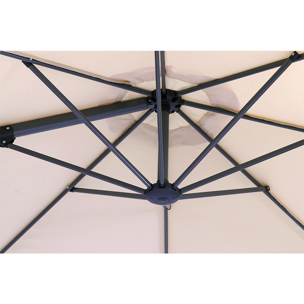 ร่มสนามตัวแอล SPRING สีครีม