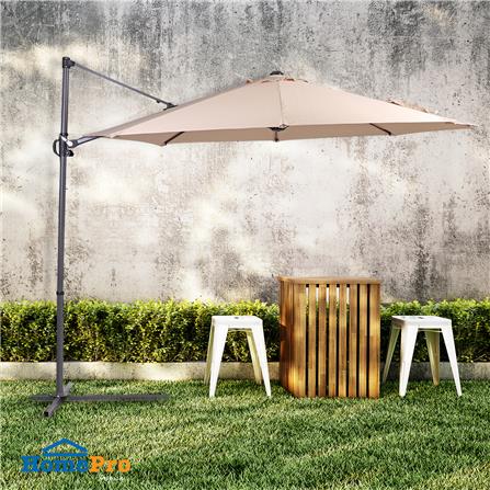 ร่มสนามตัวแอล SPRING สีครีม_6