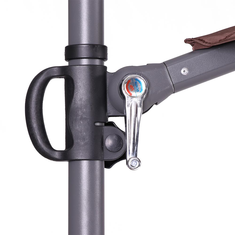 ร่มสนามตัวแอล SPRING สีน้ำตาล