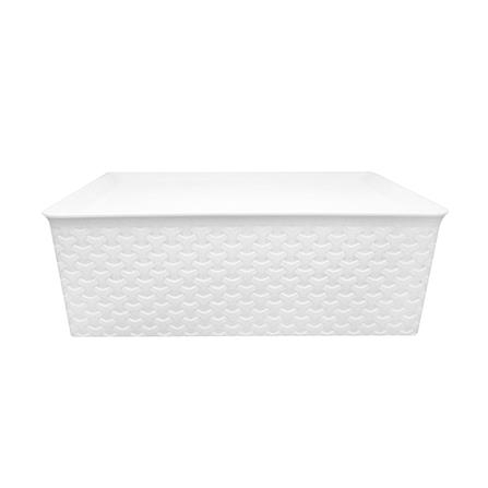 ตะกร้าเหลี่ยม+ฝา API 5032 ไซต์ M สีขาว_1