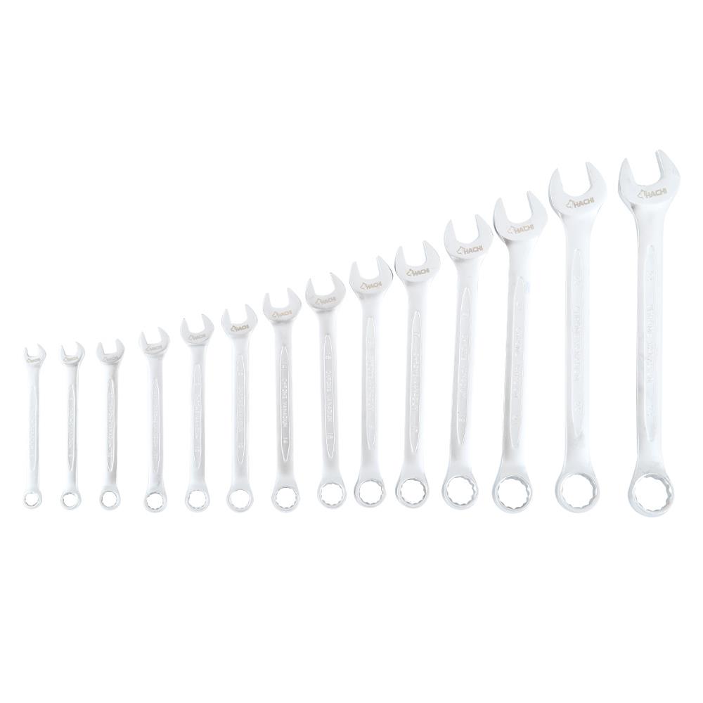 ประแจแหวนข้างปากตาย HACHI 14 ชิ้น/ชุด