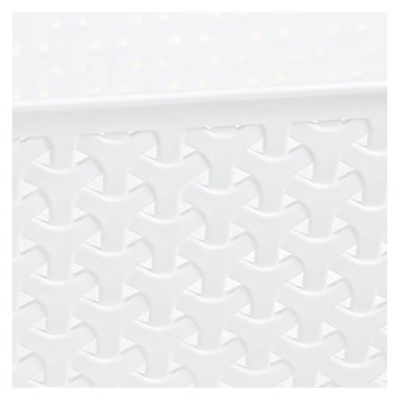 ตะกร้าเหลี่ยม+ฝา ขนาด L 5033 ขาว_2