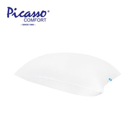 หมอนหนุน ใยบอลไมโครไฟเบอร์ PICASSO BALL FIBER FIRM 19x29 นิ้ว สีขาว