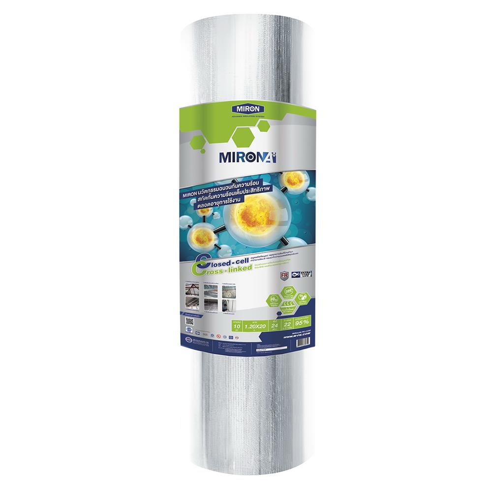ฉนวนกันความร้อน PE MPE MIRON A PLUS หนา 10 มม. 1.20X20 ม.