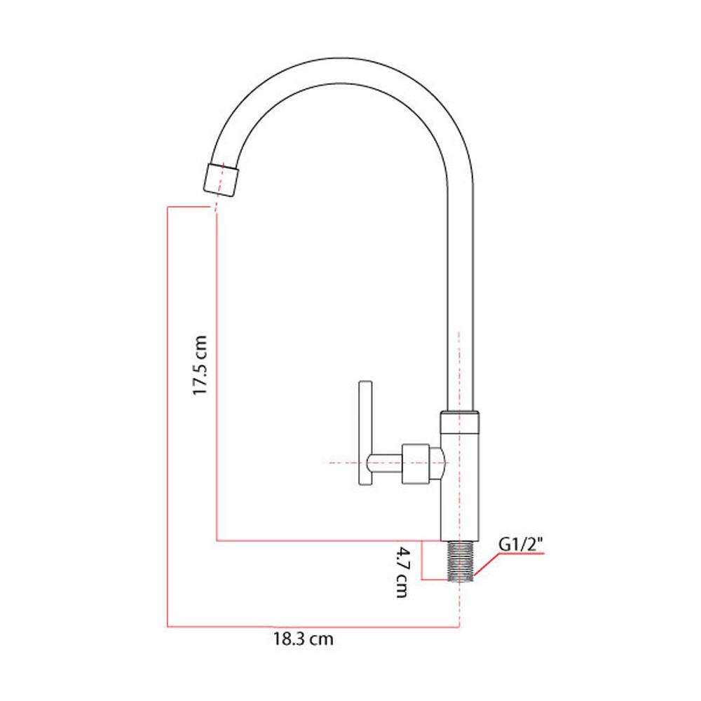 ก๊อกซิงค์เดี่ยวเคาน์เตอร์ HOEN EN-8605