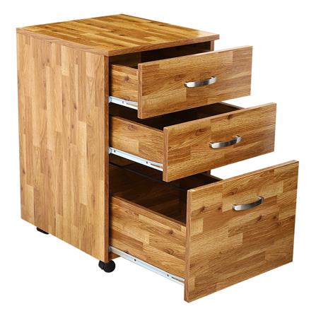 ตู้ลิ้นชัก 3 ลิ้นชัก FURDINI S-09A สีโอ๊ค_2