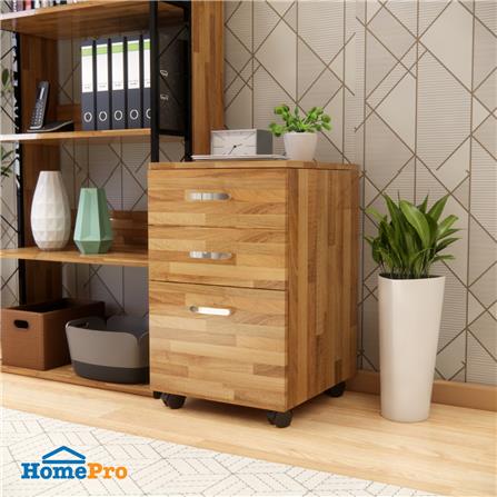 ตู้ลิ้นชัก 3 ลิ้นชัก FURDINI S-09A สีโอ๊ค_5