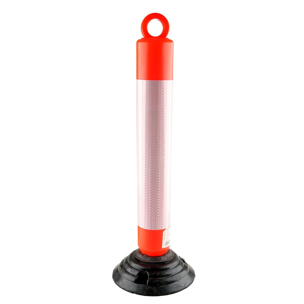 เสาล้มลุก+ฐานจราจร RIGHT 80 ซม. สีแดง