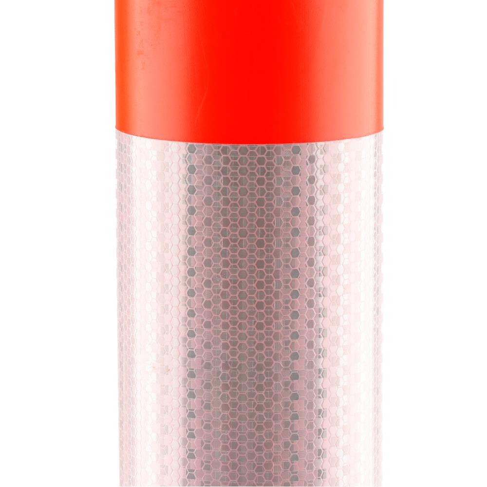 เสาล้มลุก+ฐานจราจร RIGHT 80 ซม. สีแดง