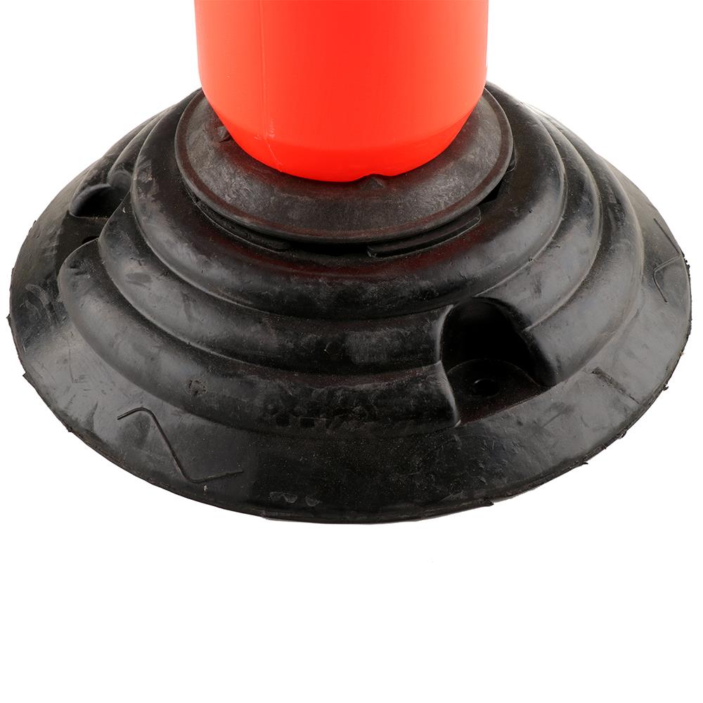 เสาล้มลุก+ฐานจราจร RIGHT 80 ซม. สีแดง