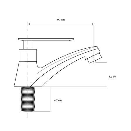 ก๊อกอ่างล้างหน้าเดี่ยว HOEN EN-8303_1