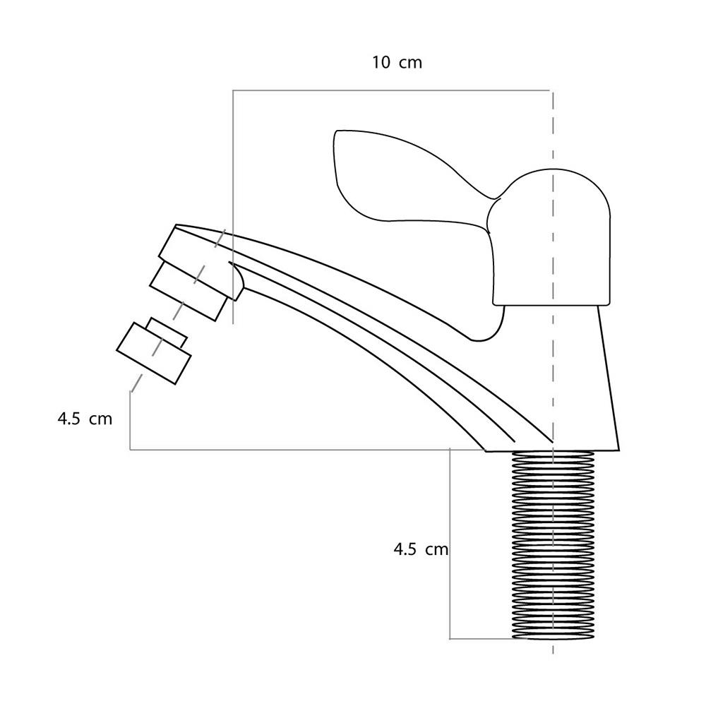 ก๊อกอ่างล้างหน้าเดี่ยว HOEN H-6101