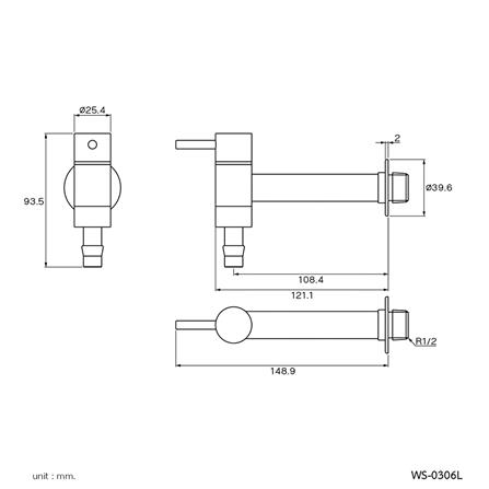 ก๊อกล้างพื้น 1 ทาง WS WS-0306L_1