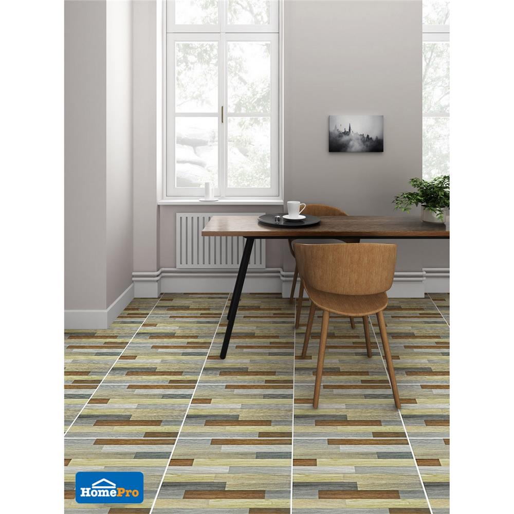 กระเบื้องพื้น 16x16 นิ้ว TARA ฟิวส์ วู๊ด PM 0.96 ตร.ม.