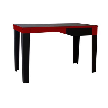 โต๊ะทำงานเหล็ก KIOSK KN-101 120 ซม. สีดำ/แดง