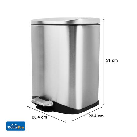 ถังขยะเหยียบ ACCO EK9366MT ขนาด 6L สีเงิน_8