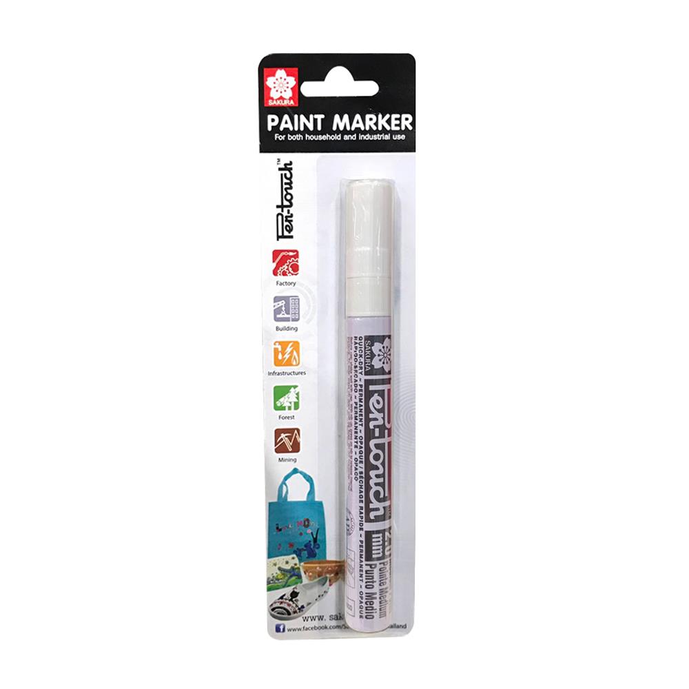 ปากกาเพ้นท์ SAKURA ขนาด 2 มม. สีขาว