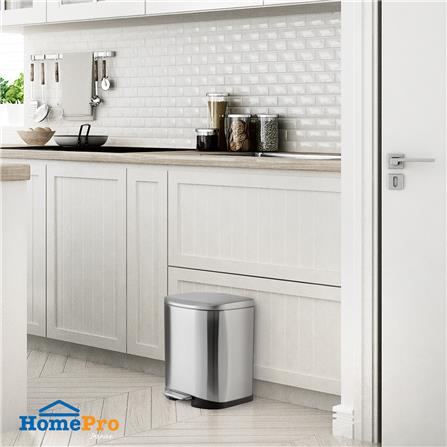 ถังขยะเหยียบ ACCO EK9366MT ขนาด 20L สีเงิน_4