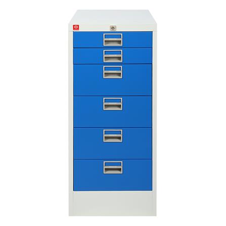 ตู้ลิ้นชักเหล็ก 6 ลิ้นชัก LUCKY WORLD CDX-6-RG สีน้ำเงิน_1