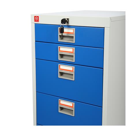 ตู้ลิ้นชักเหล็ก 6 ลิ้นชัก LUCKY WORLD CDX-6-RG สีน้ำเงิน_3