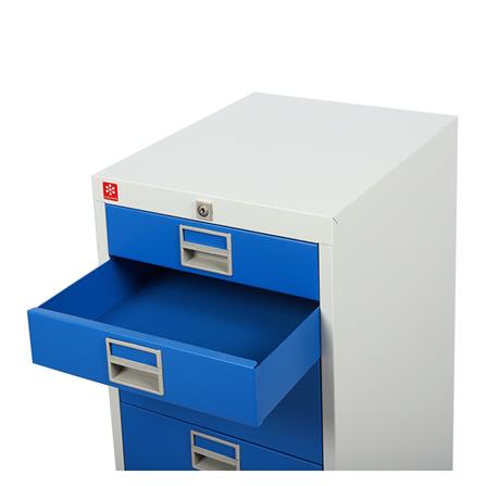 ตู้ลิ้นชักเหล็ก 6 ลิ้นชัก LUCKY WORLD CDX-6-RG สีน้ำเงิน_4