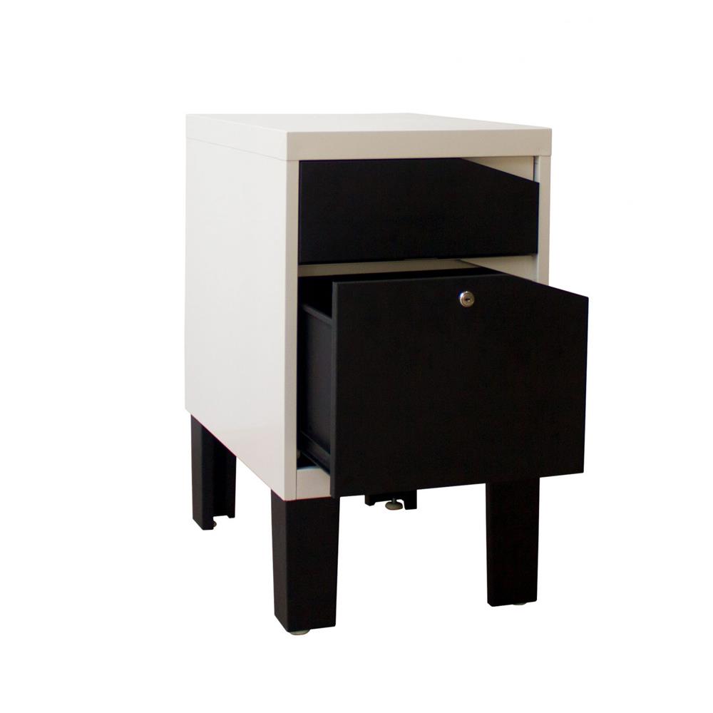 ตู้ลิ้นชักเหล็ก KIOSK KN-103 สีดำ/สีขาว