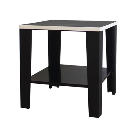 โต๊ะข้างสี่เหลี่ยม KIOSK KN-102 สีดำ/ครีม_0