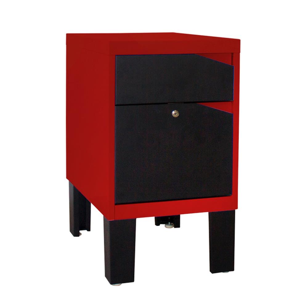 ตู้ลิ้นชักเหล็ก KIOSK KN-103 สีดำ/แดง