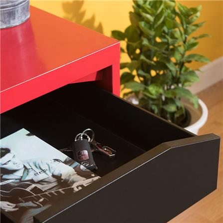 ตู้ลิ้นชักเหล็ก KIOSK KN-103 สีดำ/แดง_2