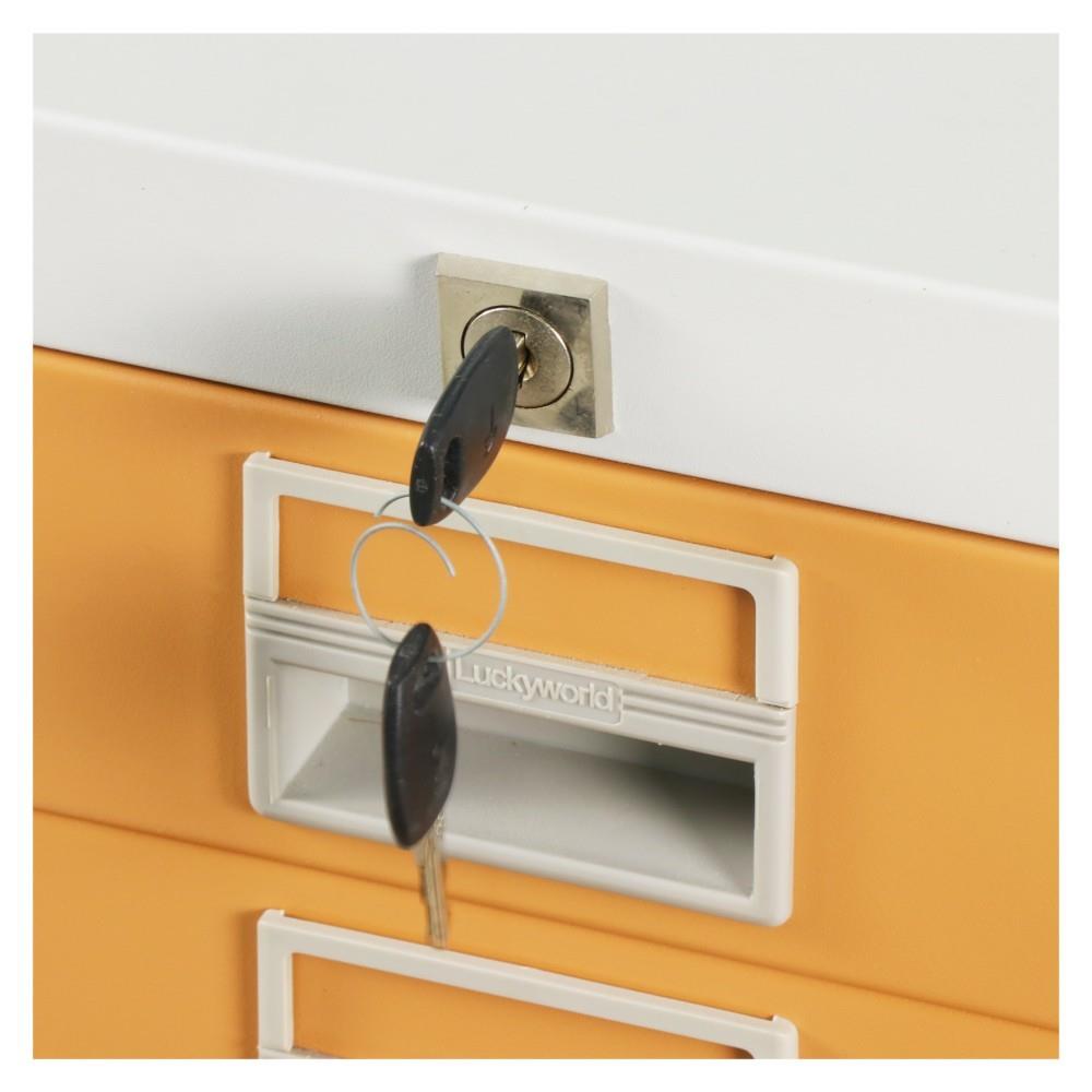 ตู้ลิ้นชักเหล็ก 6 ลิ้นชัก CDX-6-EG สีน้ำตาล