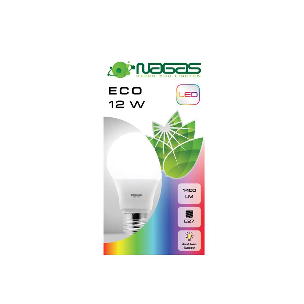 หลอด LED NAGAS ECO BULB 12 วัตต์ DAYLIGHT E27