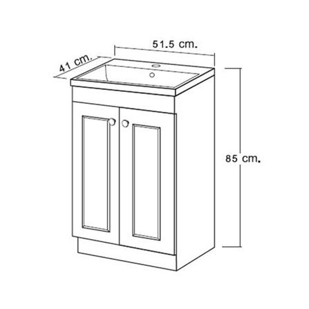 อ่างเคาน์เตอร์ MOYA VC-15017 สีขาว_7