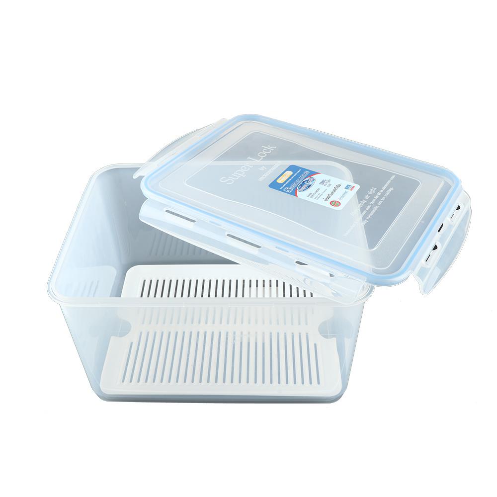 กล่องอาหารเหลี่ยม SUPER LOCK MICRON 6818 8.4 ลิตร