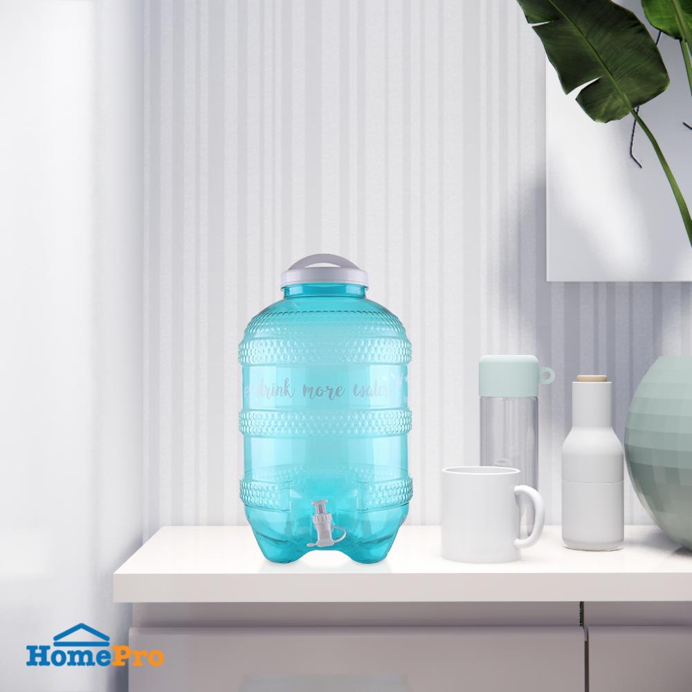 ถังน้ำดื่ม PET เกรด A มีก๊อก SPRING HIVE 8 ลิตร