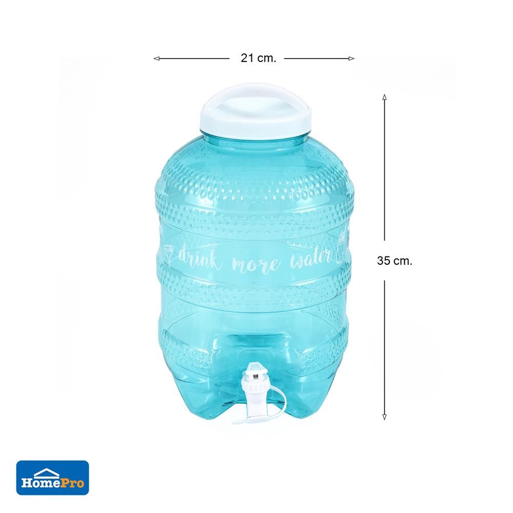 ถังน้ำดื่ม PET เกรด A มีก๊อก SPRING HIVE 8 ลิตร