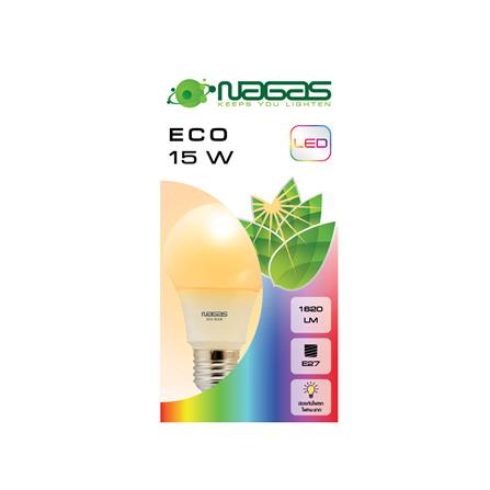 หลอด LED NAGAS ECO BULB 15 วัตต์ E27 WARMWHITE_1