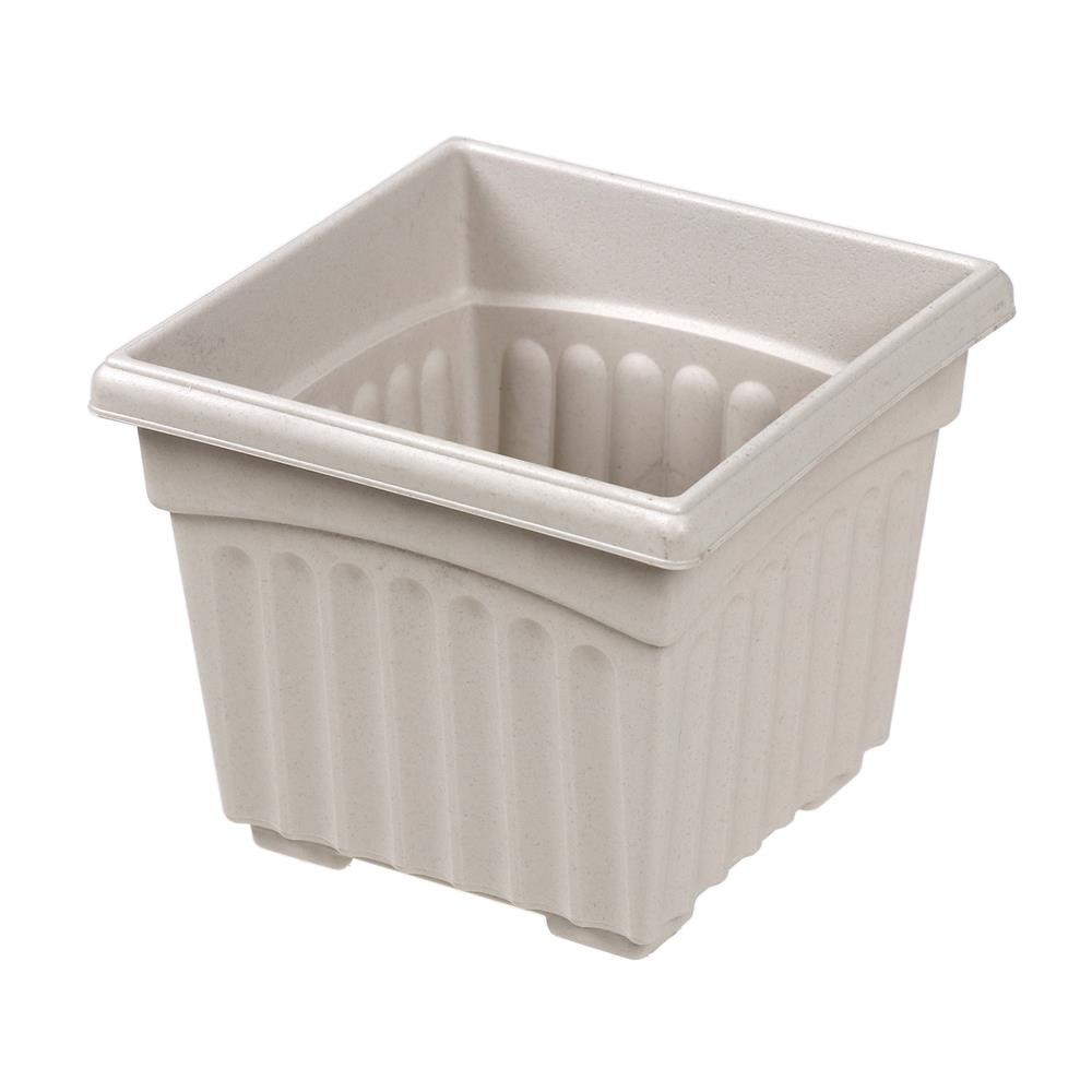 กระถางพลาสติก BABA BI-SQ-200 สี STONE MARBLE