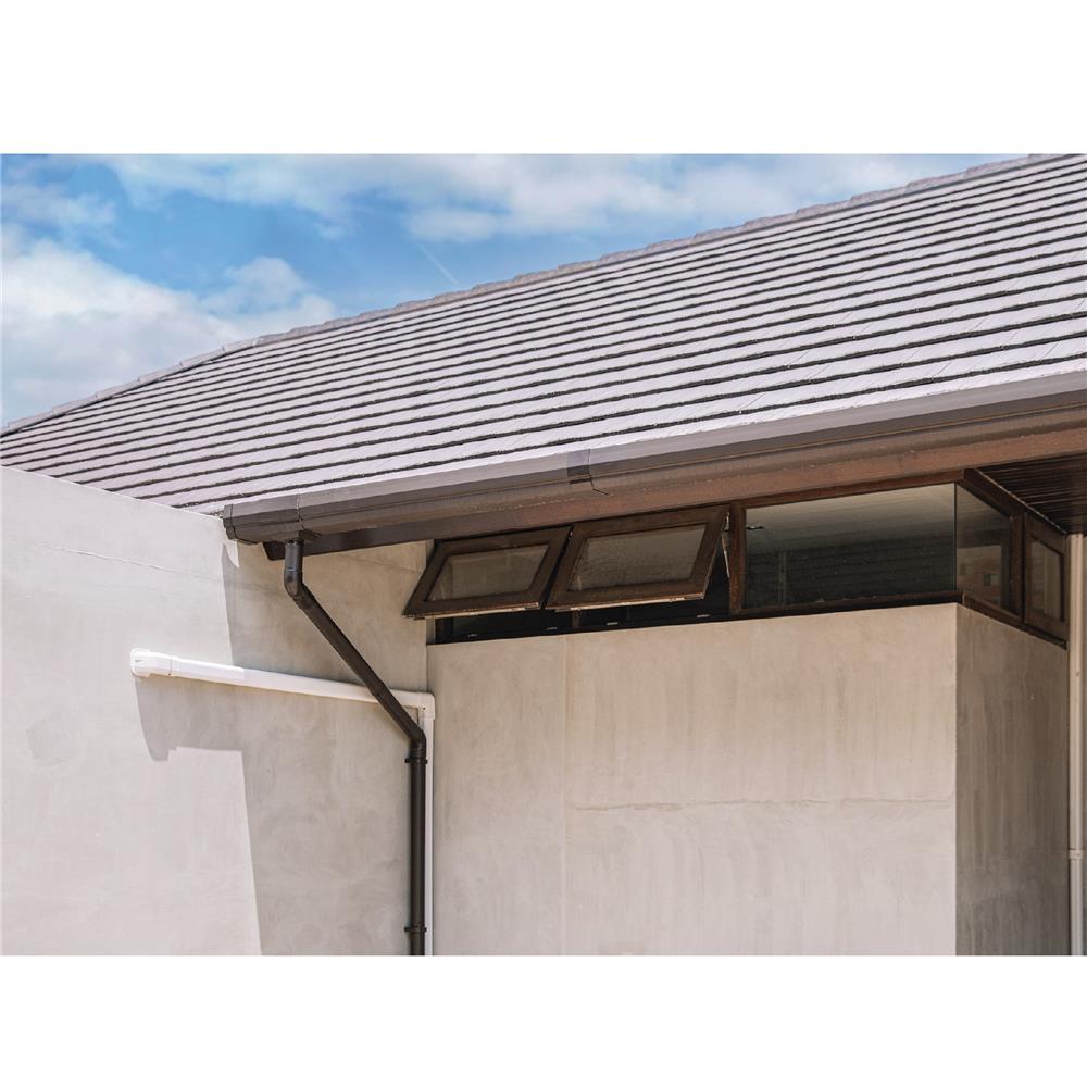 รางน้ำฝน ไวนิล SCG SMART 3 ม. สีน้ำตาลเข้ม