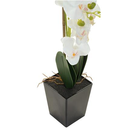 ต้นกล้วยไม้ประดิษฐ์  LALA HOME 90 ซม. สีขาว_2