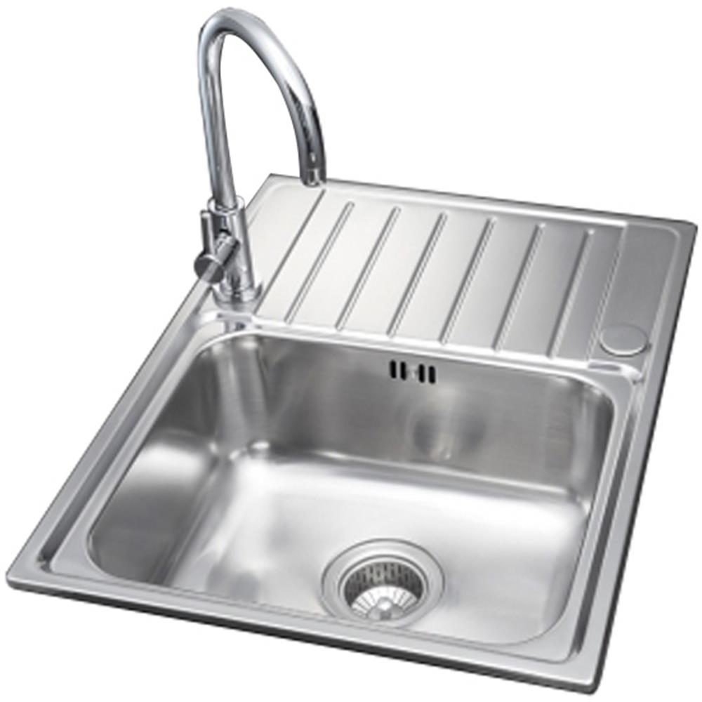 ซิงค์ฝัง 1หลุม 1ที่พัก MEX DLS60B สเตนเลส