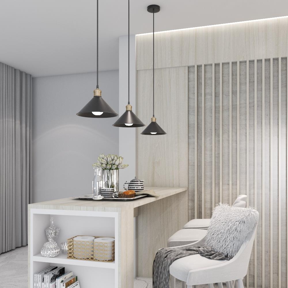 ไฟช่อ CARINI MS2860 สีดำ 1 หัว