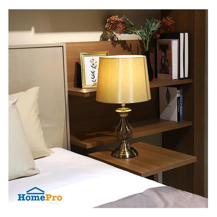 ไฟตั้งโต๊ะ CARINI MTR1438 FABRIC สีครีม/น้ำตาล_4