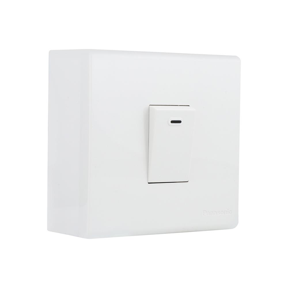 ชุดสวิตช์ 1 ทาง 1 ช่อง PANASONIC BSW 1101 สีขาว