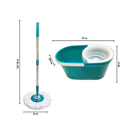 ชุดอุปกรณ์ถังปั่นพร้อมไม้ม็อบ ACCO DS-307 สีเขียว_4