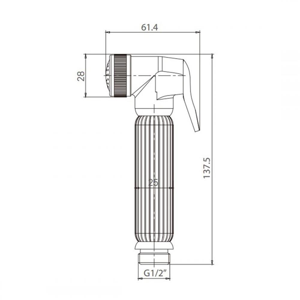 ชุดสายฉีดชำระ RASLAND RA AST2499GB สีทอง