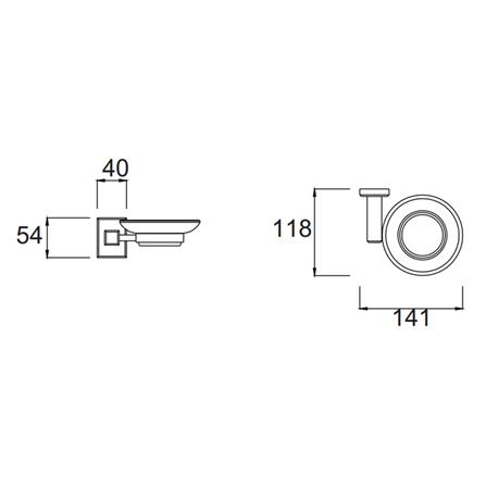 ที่ใส่สบู่ AMERICAN STANDARD K-2501-42-N สีโครม_1