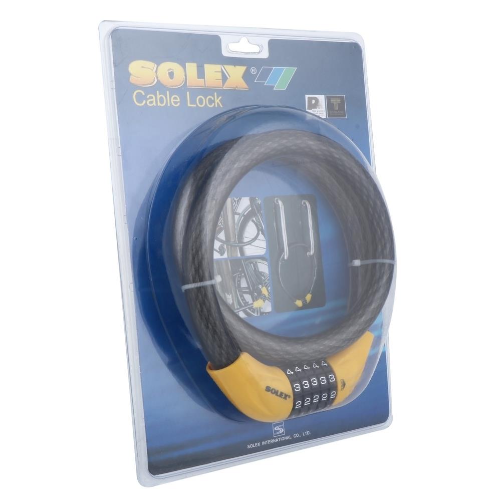 กุญแจคล้องจักรยาน SOLEX CABLE LOCK